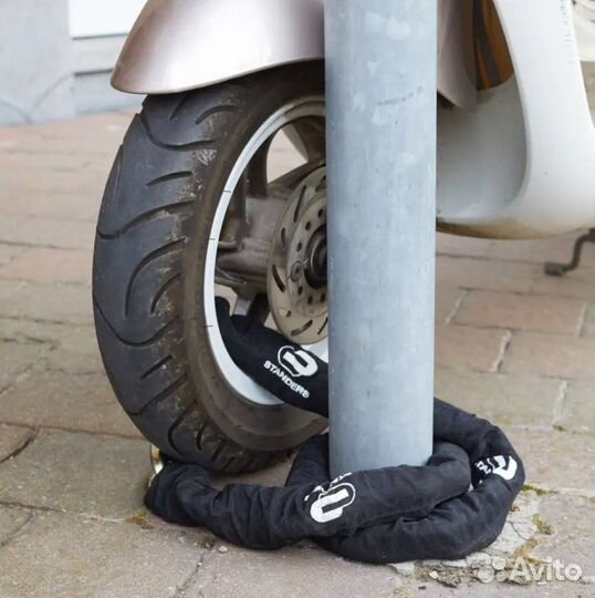 Новая Цепь противоугонная сталь 10мм на 100см