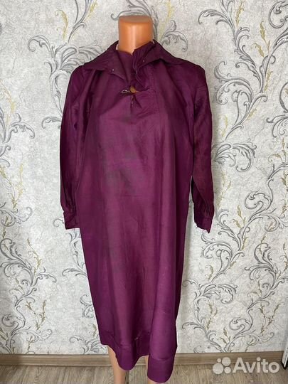 Платье Фиолетовый Шелк 19 Век