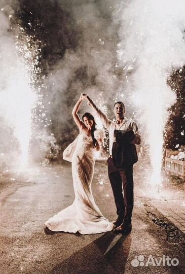 Свадебный фонтан фейерверк