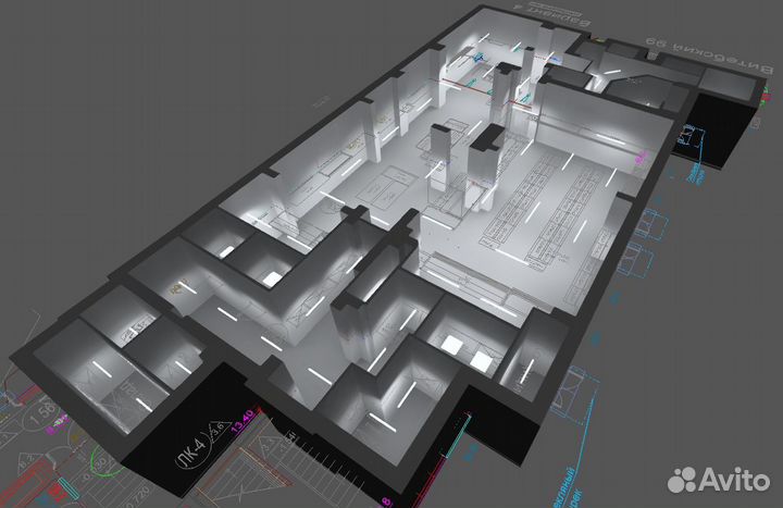 Светотехнический расчёт и подбор светильников