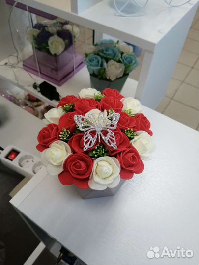 Мыльный букет с подсветкой