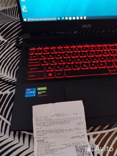 Игровой ноутбук msi katana