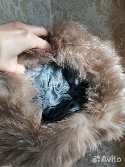 Шапка женская меховая чернобурка