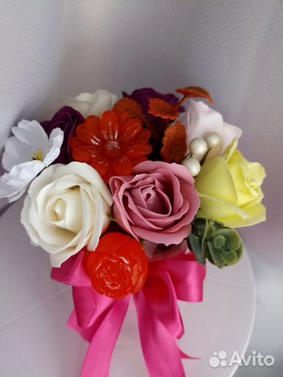 Букет цветов из мыла