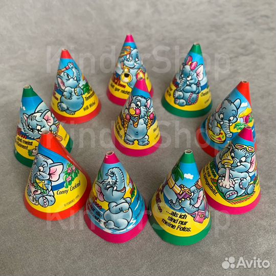 Конусы Киндер серии Слоны Дино Вороны