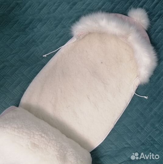 Конверт зимний, на выпписку, в коляску