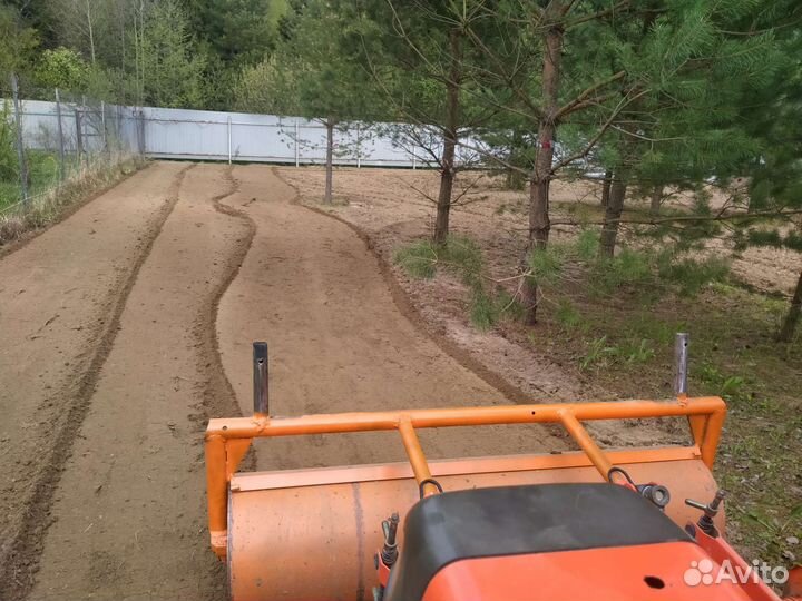 Вспашка, выравнивание под газон, культивация