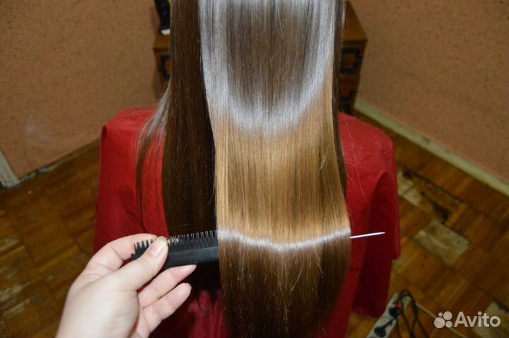 Кератиновое выпрямление/боток для волос