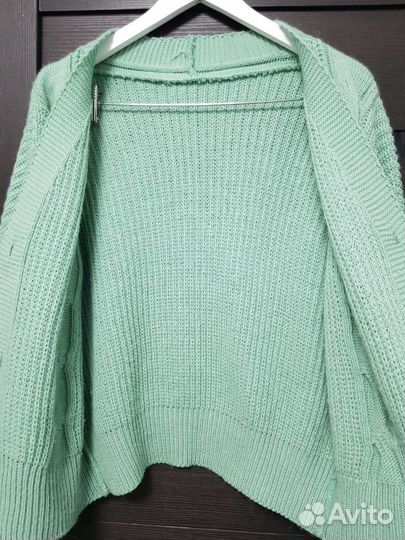 Кардиган женский новый бирюза 48 размер