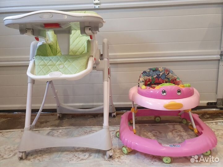 Столик для кормления + Ходунки детские
