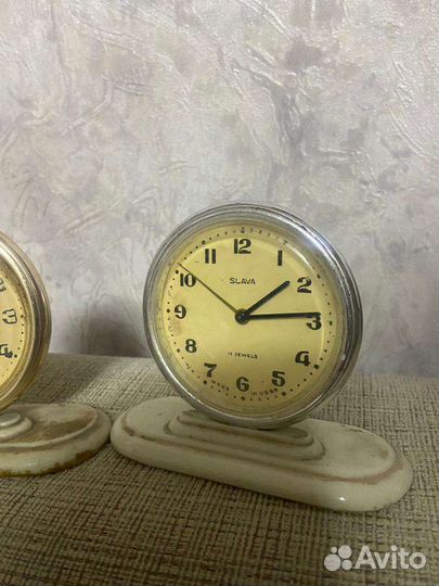 Часы будидьник настольные молния СССР