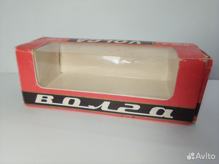 Коробка от модели Волга газ-24 номерная 1981 1:43