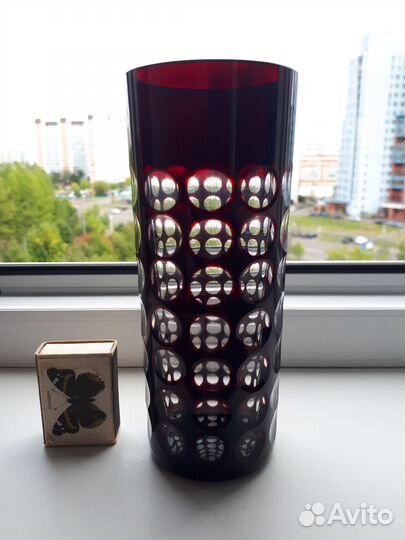 Ваза цветное стекло дхз 1960-е Грабарь