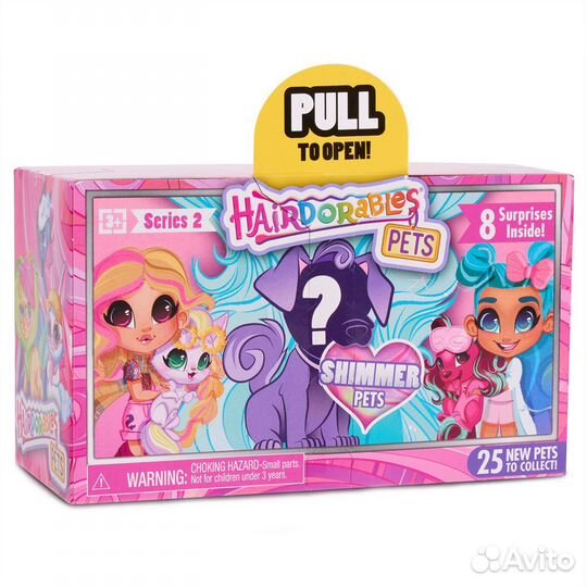 Новая Игрушка Hairdorables Милые пушистики Питомцы