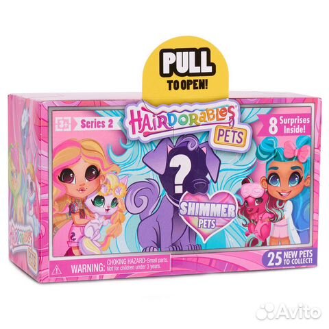 Новая Игрушка Hairdorables Милые пушистики Питомцы