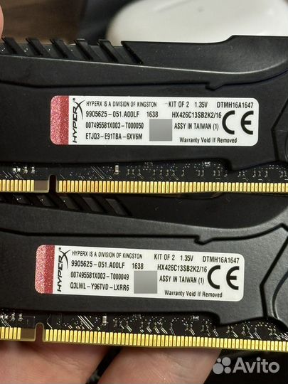 Оперативная память ddr4 2x8gb 2666