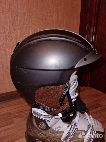 Шлем горнолыжный Casco Powder 2 р. S (53-57), очки