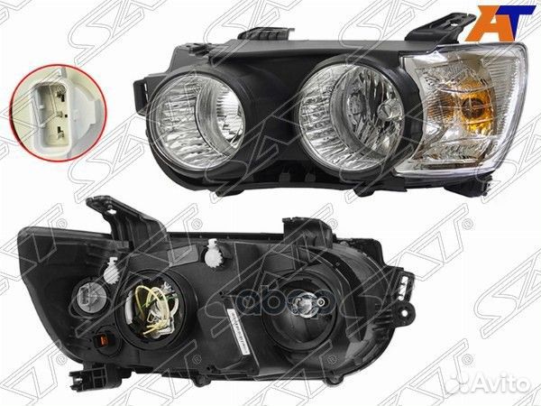 Фара chevrolet aveo 11-15 LH окантовка черная S