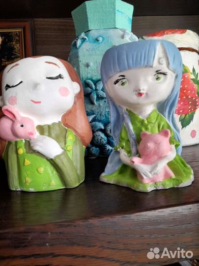 Кашпо из гипса