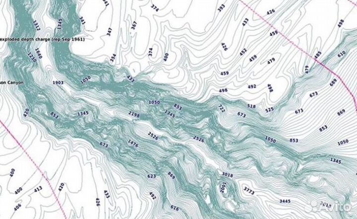 Карта глубин для garmin BlueChart G3 hxeu062R ввп