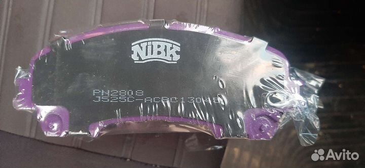 Дисковые тормозные колодки передние nibk PN 2808