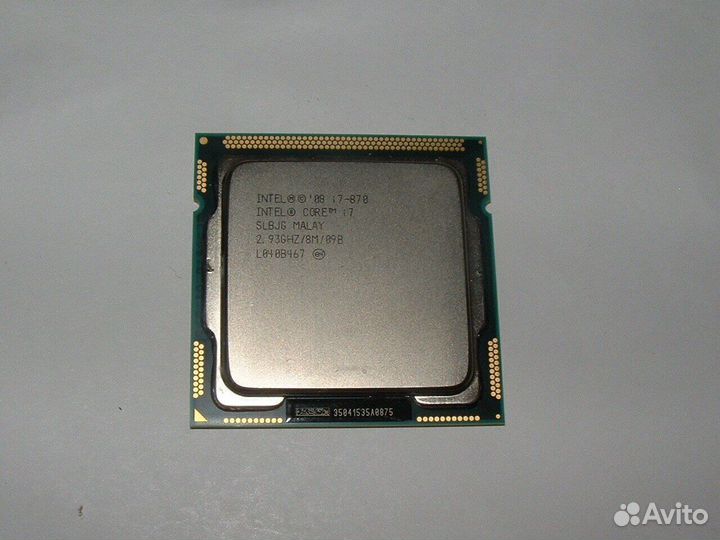 Процессор Core i7 870