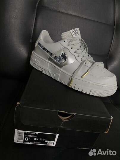 Кроссовки Nike AF1 Pixel SE Wolf Gray новые