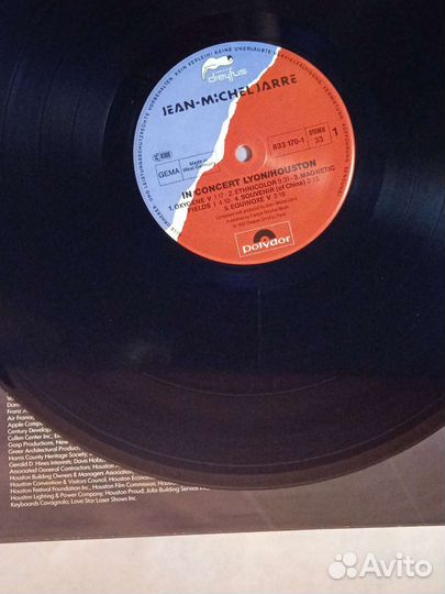 Jean Michel Jarre - In Concert / Houston-Lyon -Lp