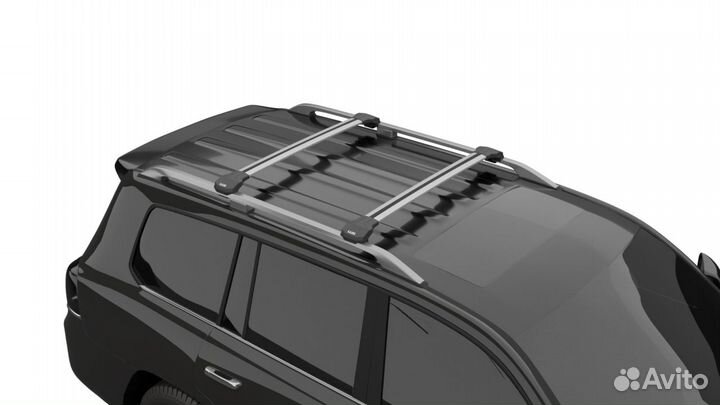 Багажник LUX condor Kia Sportage 1994-2010 (классические рейлинги) серый