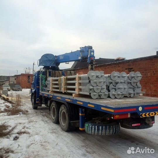 Монтаж винтовых свай