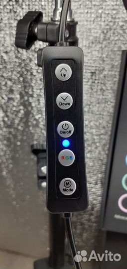 Цветная кольцевая лампа RGB LED 26см со штативом