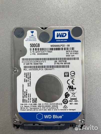 Western Digital WD Blue 500 гб WD5000lpcx
