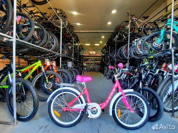 Велосипед розовый