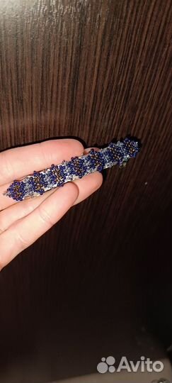 Заколки автомат, со стразами, резинки для волос