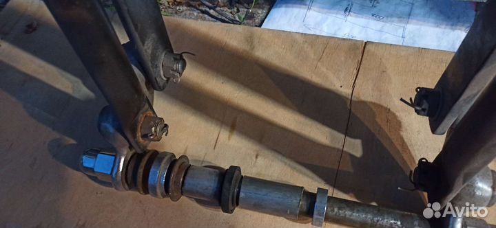 Вилка springer в сборе хром