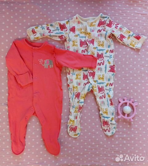 Слипы mothercare 62 комплект 4 шт