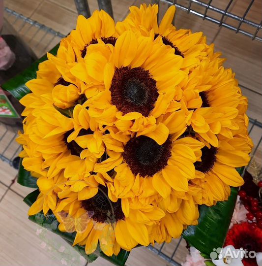 Букет подсолнухов
