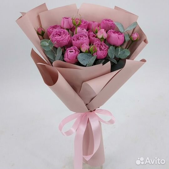 Букет из пионовидной розы с доставкой по Иваново