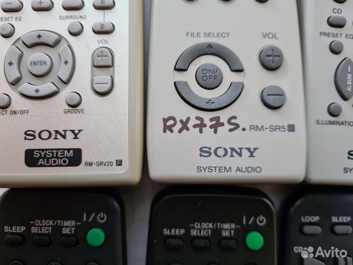 Пульты Sony От музыкального центра