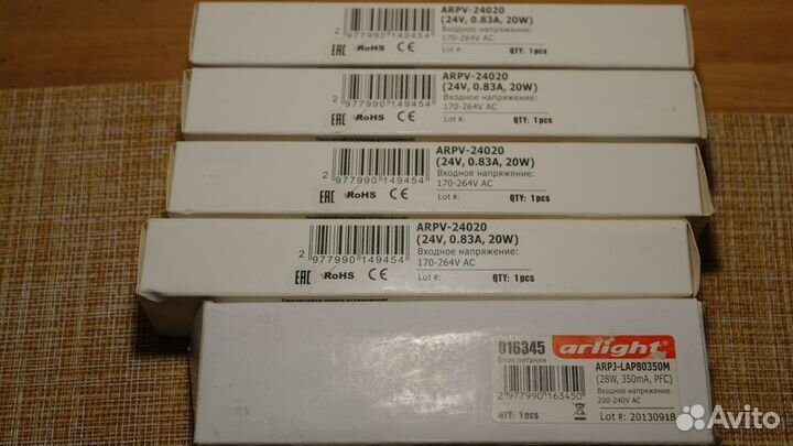 Блоки питания для лент и светодиодных светильников