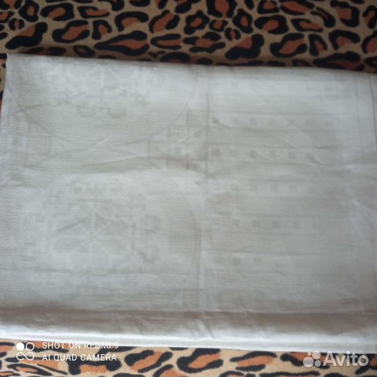 Скатерть лен СССР новая