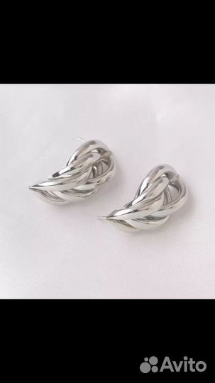 Серьги «Косичка»