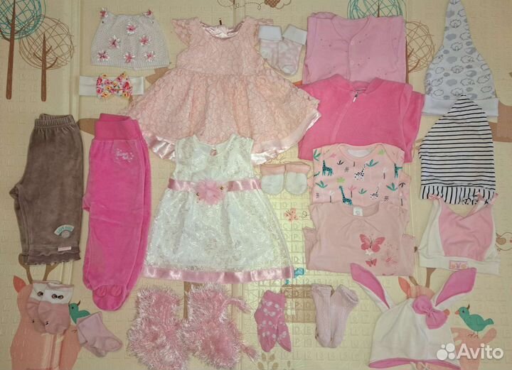 Вещи детские (одежда) пакетом для девочки 62-68 рр
