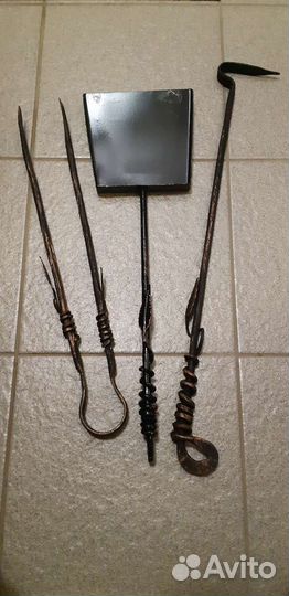 Кочерга, совок, щипцы набор