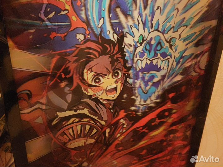 Аниме картина - 3D постер Зеницу и Питер Паркер