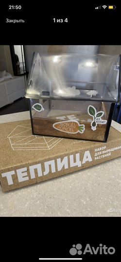 Набор для выращивания растений. Тепличка