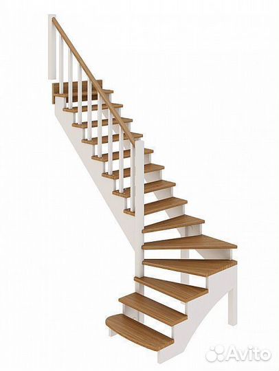 Деревянная лестница К-001м/1 под покраску