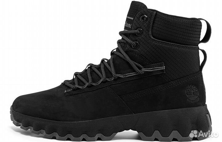 Timberland Greenstride Edge Waterproof Wide Fit Boots 'Black Nubuck' (40)