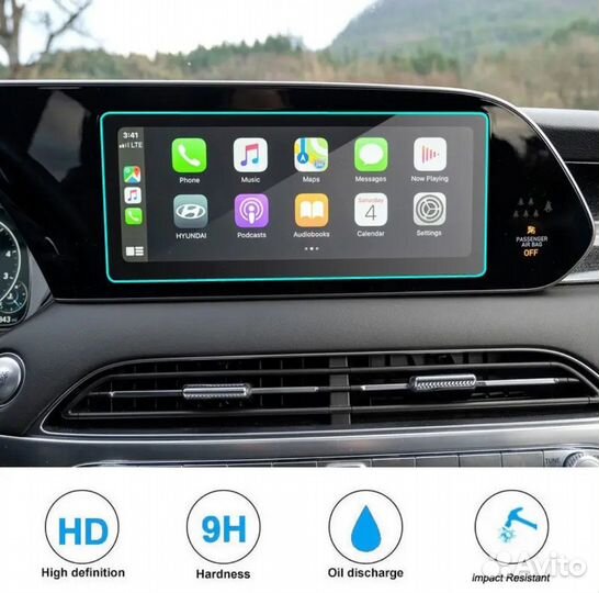 Защитное стекло магнитолы Hyundai Palisade