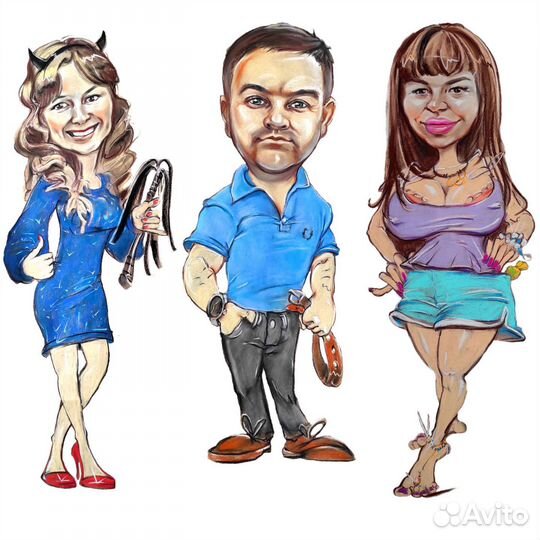 Портрет и шарж по фото